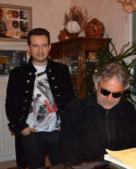 Gianni Golfera con Andrea Bocelli